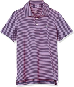 Vineyard Vines Polo Shirt Boys Extra-Large Moonshine Striped Sankaty Polo - Picture 1 of 3