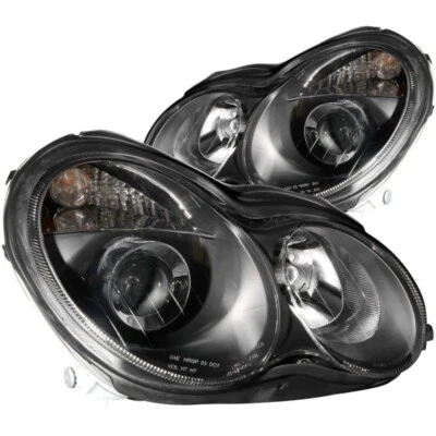 ANZO 121079 ProjeCtor Headlights For 2001-2007 MerCedes Benz Fits C Class W203 - Image 1 of 4
