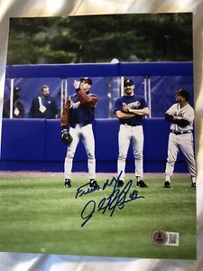 JOHN ROCKER SIGNED 8X10 ATLANTA BRAVES PITCHER VS METS INSC F NY RARE BECKETT - Picture 1 of 4