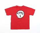 Universal Studios Hollywood Boys Red Cotton Basic T-Shirt Size 6 Years Round Nec