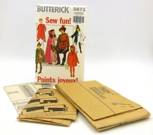 Vintage 1991 UNCUT FF Butterick 5673 Child Halloween Costume Sewing Pattern - Picture 1 of 3