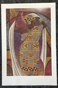 "Sapón"" estampado artístico afroamericano Keith Mallett 24x36 firmado 439/850 - Imagen 1 de 10