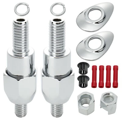 Kit de reubicación de señal de giro trasera para Harley para Softail Fat Boy Springer 03-17 Foto 1 de 4