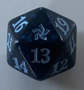 MTG FDN AZUL 20 caras Spindown Troquel / Dados (19 mm) Base Combinar Envío - Imagen 1 de 3