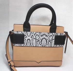 Cartera bandolera estructurada Republic of Aces Gigi vegana camello con acento serpiente - Imagen 1 de 1