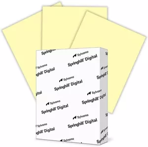 Springhill Canary Yellow Copy Paper - 70 lb, 8.5" x 11", 500 Pack - Picture 1 of 1