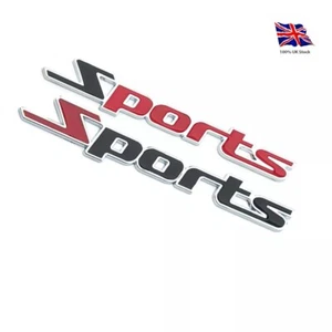 Sports 3D Metal Car Badge Emblem Decal - Picture 1 of 5
