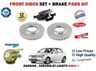 FOR CHEVROLET DAEWOO LACETTI 1.4 1.6 1.8 2004 FRONT BRAKE DISCS SET + DISC PADS