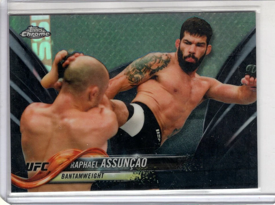 2018 Topps UFC Chrome RAPHAEL ASSUNCAO #63 Black Refractor 09/10 Rare SSP - Image 1 of 1