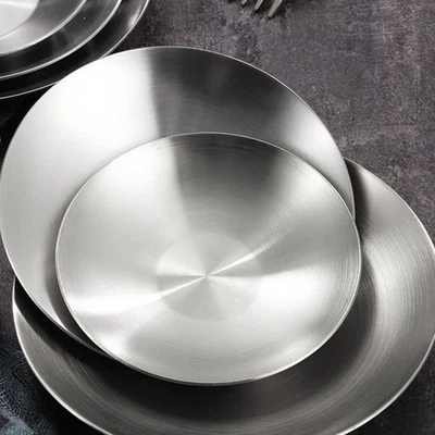  Stoviglie in Acciaio Inossidabile Piatto Per Salsa Di Immersione - Immagine 1 di 4