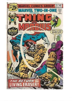 MARVEL TWO IN ONE  15    - THING & MORBIUS    -     MARVEL COMICS - image 1 of 2
