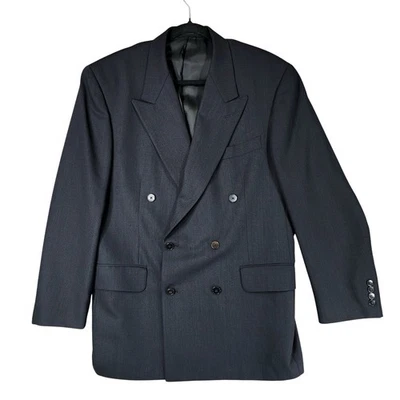 Alfani мужской размер 41R двубортный блейзер куртка Giovanni Tonella итальянская шерсть - Изображение 1 из 4