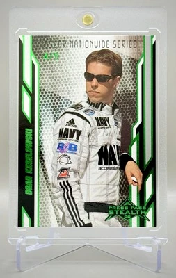 Brad Keselowski 2008 Press Pass #43 STEALTH EMERALD #4/5 SSP - NASCAR - Image 1 of 3