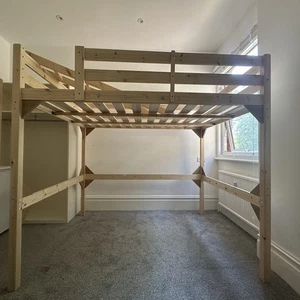 Celeste High Sleeper Loft Bunk Bed, 4ft 6 Double - Picture 1 of 7