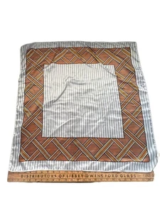 Glentex Vintage abstrakter quadratischer Schal leichtes Nylon Halstuch Bandana - Bild 1 von 5