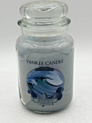 2013 RARE Yankee Candle LIMITED EDITION 22oz BEACH BLUE NEW Crisp Sea Breeze - Image 1 of 4