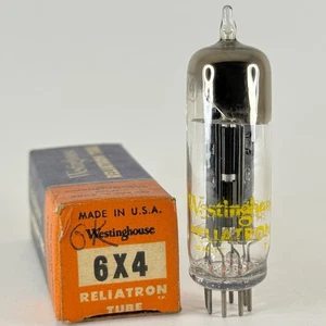 (1) Tested Westinghouse 6X4 Tube with Box Code 3R52 Full Wave Rectifier Tube - Picture 1 of 6
