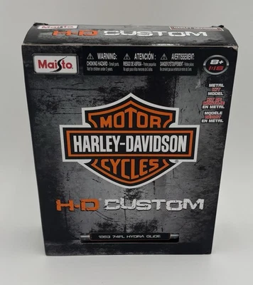 Maisto Harley Davidson H-D Custom 1953 74FL Hydra Glide 1:18 Metal Model OPEN - Image 1 of 4