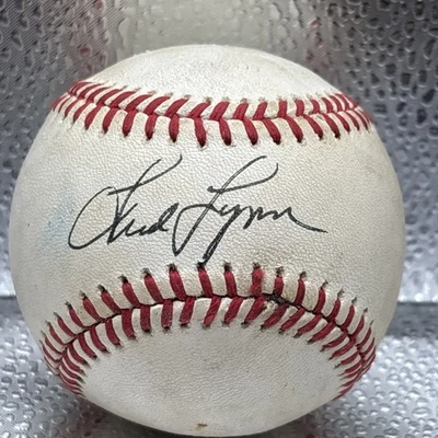 Fred Lynn Autographed Official American League Baseball Boston Red Sox Tigers - Image 1 of 4