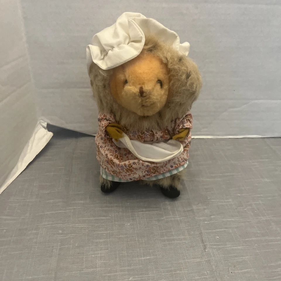 Vintage 1979 Eden Toys Beatrix Potter Mrs. Tiggy Winkle Hedgehog Plush USA MADE - Image 1 of 4