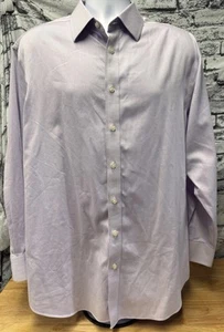 Charles Tyrwhitt Classic Fit Long Sleeve Button Up Shirt 17/34" 43/86 Purple - Picture 1 of 5