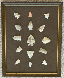 (15) Puntas de flecha / puntas de flecha vintage encontradas en los años 40, 50, 60 en el Medio Oeste - Imagen 1 de 2