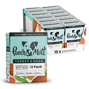Pooch & Mutt - Turkey & Duck Pack of Complete Wet Dog Food,12x375g - Picture 1 of 5