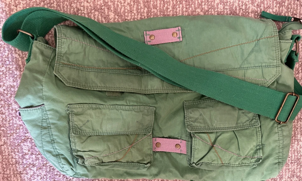 Bolso Mensajero Antiguo Azul Marino Foto 1 de 4