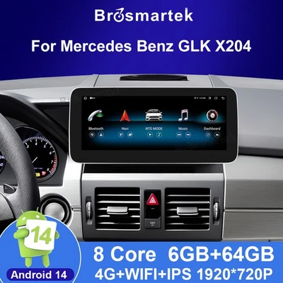 10.25" Android 14 Autoradio CarPlay 6+64GB Für Mercedes GLK-Klasse X204 NTG 4.0  - Bild 1 von 4