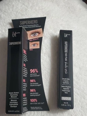 IT Cosmetics Superhero No-Tug Shadow Stick Silk Armor 0,05 oz/ e rímel preto - Imagem 1 de 4