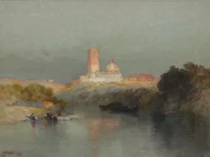 Impresión artística giclee de Hacienda en el río Lerma por Thomas Moran Museum envío gratis - Imagen 1 de 3