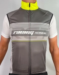 Elite Windoff Packable Cycling Vest in Flouro Yellow/Grey by GSG - Size M - Picture 1 of 4