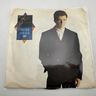 Rick Astley "Together Forever" 45 Vg+ Tested Picture Sleeve  - Image 1 of 4