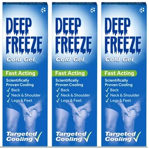 Deep Freeze 35g - Muscle Pain, Discomfort Relief Cold Gel - 3 PACK - Picture 1 of 7