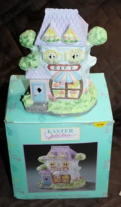 Osterjubiläum Porzellan Hase Geschenk Haus mit Box - Bild 1 von 2