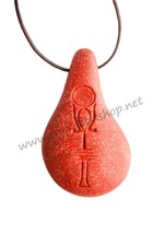 Quantenstein Stein der Harmonie Korallrot