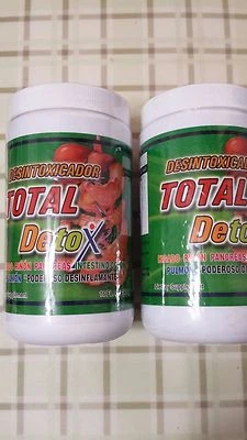 PACK DE 2 SUPLEMENTOS DIETÉTICOS DESINTOXICANTES DESINTOXICANTES TOTALES 16 OZ (410 GR.) 01/28 NUEVO FRESCO Foto 1 de 4