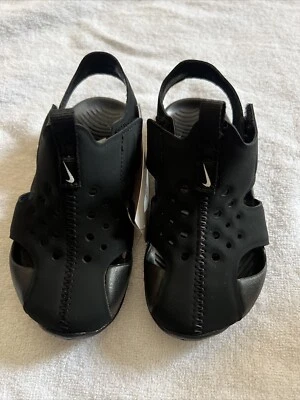 Nike Sunray Protect 2 (TD) Black/White Toddler Boy's Sandals - Size 10 - Image 1 of 4