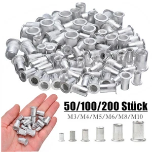 Tuercas remachables ciegas de aluminio 50-200 M3-M10 tuercas remaches roscados remaches tuerca retráctil - Imagen 1 de 18