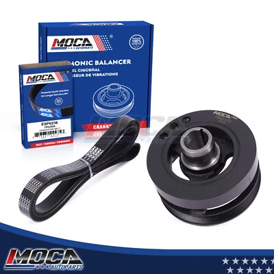 Correa serpentina equilibradora armónica para Dodge serie B Ram 1500 2500 3500 5,9 L Foto 1 de 4