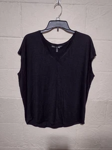 WHBM White House Black Market Size L Black Tshirt - Picture 1 of 3