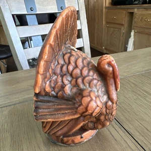 Vtg Gurley Thanksgiving Tom Turkey Candle 6" x 4.75" Party Table Decor - Picture 1 of 9