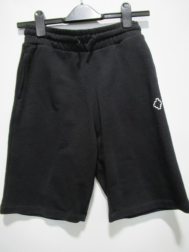 Pantaloncini felpa Marcelo Burlon County of Milan bambini stampa logo nero taglia 12 *nuovi con etichette*