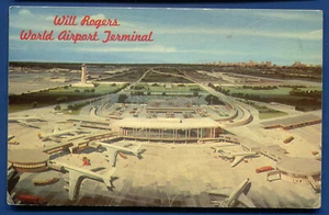 Will Rogers World Airport Terminal Oklahoma City ok postcard - Picture 1 of 2