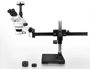 Parco 3.5Xâ€”90X Simul-Focal Trinocular Zoom Stereo Microscope w/ 10MP Camera - Picture 1 of 6