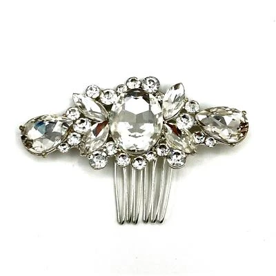 新娘发梳水钻水晶头饰发梳夹婚礼配件 — 第 1/4 张图片