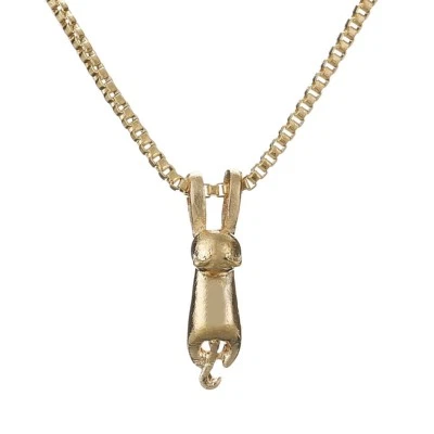 КРОШЕЧНЫЙ 3/4 «x 1/8» вися CAT подвеска ожерелье с 16» цепочка - Изображение 1 из 2