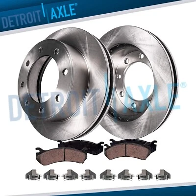 Kit de pastillas de freno de cerámica con rotor de freno trasero de 13,38" para Ford F-250 F-350 Super Duty Foto 1 de 4