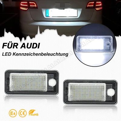 LED Kennzeichenbeleuchtung Lichter Für Audi A3 8P A4 B6 B7 8E A6 C6 4F A8 4E Q7 - Bild 1 von 4
