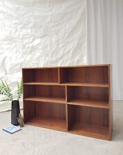 Vtg Mid Century Danish Rosewood Bookcase Shelving Wall Unit Room Divide #2476